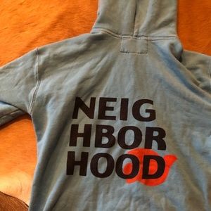 Free City Blue Zip Up Hoodie / Sweatshirt - Size 3